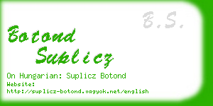 botond suplicz business card